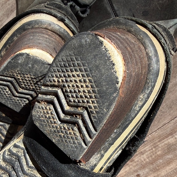 Sorel Slimpack Tall Gray Leather riding Boots women’s size 10 - Picture 13 of 16